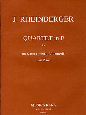 Illustration de Quartett en fa M pour hautbois, cor (ou alto), violoncelle et piano