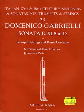 Illustration de Sonate D. XI.8 en ré M pour trompette, cordes et basse continue