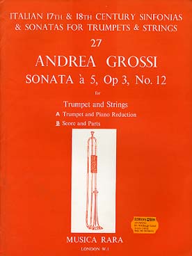 Illustration de Sonata à 5 op. 3/12 pour trompette et cordes