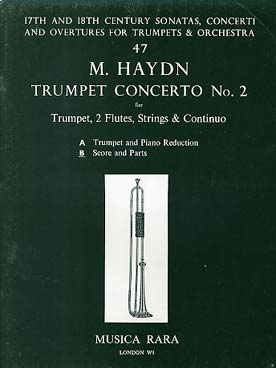 Illustration de Trumpet concerto N° 2 pour trompette, 2 flûtes, cordes et basse continue