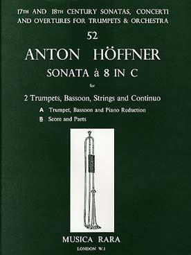 Illustration de Sonata à 8 en do M pour 2 trompettes, basson, cordes et basse continue