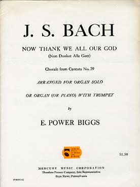 Illustration bach js now thank we all our god
