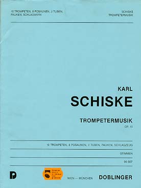 Illustration de Trompetermusik op. 13 pour 10 trompettes 8 trombones, 2 tubas et percussion