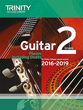 Illustration de TRINITY GUILDHALL GUITAR EXAM PIECES - 2016-2019 grade 2