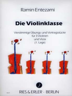 Illustration de Die Violinklasse für 3 violinen und viola