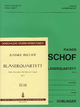 Illustration de Bläserquartett op. 5 pour flûte, cor,  clarinette et basson