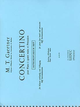 Illustration de Concertino pour piano 4 mains et percussion