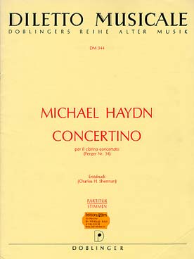Illustration de Concertino per il clarino concertato pour trompette et orchestre - Conducteur