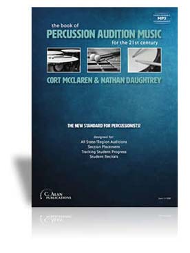 Illustration de The Book of percussion audition music (easy to medium)