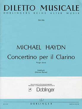 Illustration de Concertino per il clarino pour trompette et orchestre - Parties séparées