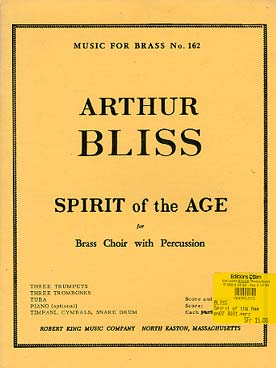 Illustration de Spirit of the age pour ensemble de cuivres et percussion