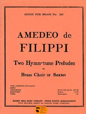 Illustration de 2 Hymn-tune preludes pour sextuor ou ensemble de cuivres