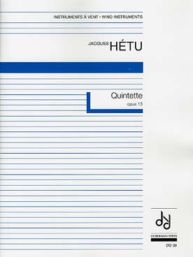 Illustration de Quintette op. 13 pour flûte, hautbois, clarinette en la, cor en fa, basson