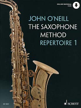 Illustration de The Jazz method for saxophone alto avec lien de téléchargement (en anglais) - Répertoire 1