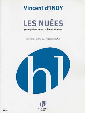 Illustration de Les Nuées (extrait de Fervaal), tr. pour 4 saxophones et piano