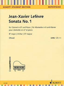 Illustration lefevre sonata n° 1 en si b maj