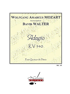Illustration de Adagio KV 540 (tr. Walter)
