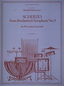 Illustration de Scherzo de la Symphonie N° 9 (pour 8 percussions)