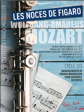 Illustration de Les Noces de Figaro (extraits) pour ensemble de flûtes, cycle 2/3