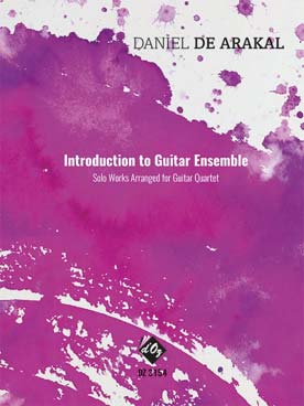 Illustration de Introduction to guitar ensemble, solo works arranged for guitar quartet