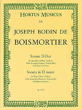 Illustration de Sonate op. 37/3 en ré M pour flûte, viole de gambe et basse continue