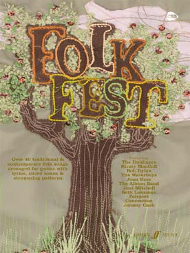 Illustration folk fest (v/g)