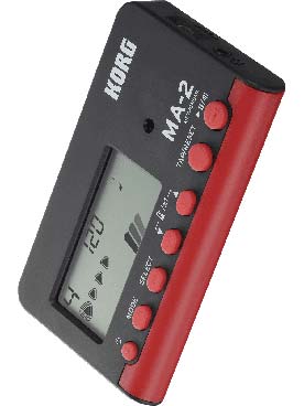 Illustration metronome korg ma 2 noir/rouge