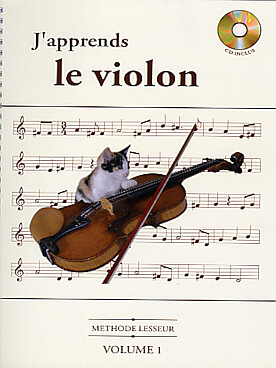 Illustration de J'apprends le violon avec CD d'écoute et play-along (livre "Violon autrement" offert) - Vol. 1 (1re position)