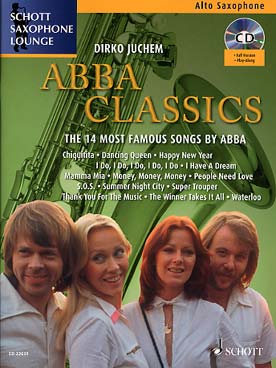 Illustration de ABBA CLASSICS : 16 célèbres chansons, arr. Juchem pour sax et piano 