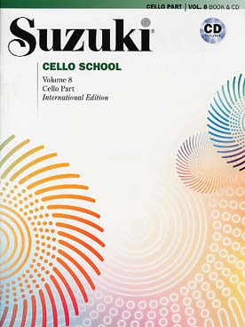 Illustration de SUZUKI Cello School (édition révisée) - Vol. 8 + CD