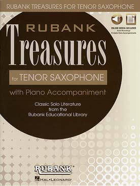 Illustration de RUBANK TREASURES for tenor saxophone