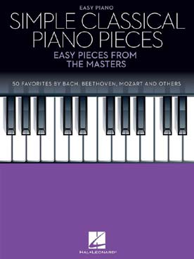 Illustration simple classical piano pieces