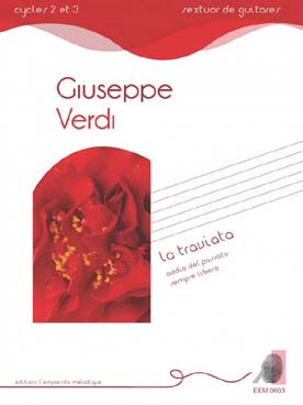 Illustration de La Traviata : Addio del passato - Sempre libera, tr. pour 5 guitares et guitare basse  