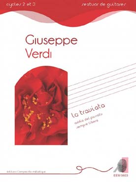 Illustration de La Traviata : Addio del passato - Sempre libera, tr. pour 5 guitares et guitare basse