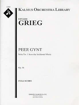 Illustration de Peer Gynt op. 46/1 (2+1, 2, 2, 2 - 4, 2, 3, 1, timp, perc,  str)