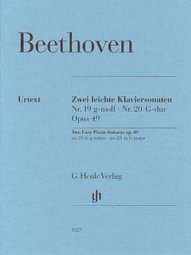 Illustration beethoven sonate 19 et 20 op. 49/1 et 2