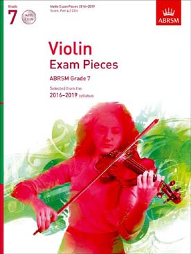 Illustration selected violin exam pieces grade 7