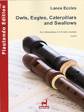 Illustration eccles owls, eagles, caterpillars ...