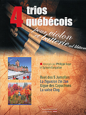 Illustration de 4 TRIOS QUEBECOIS pour 3 violons et batterie ad lib.