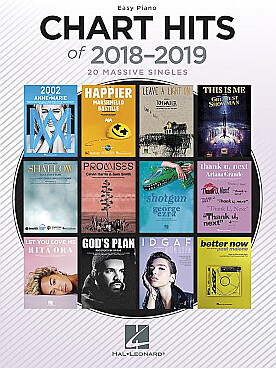 Illustration de CHART HITS OF 2018-2019 EASY PIANO
