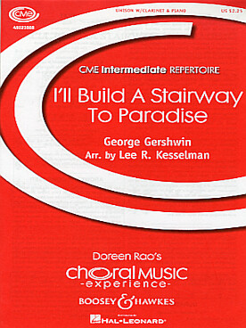 Illustration de I'll build a stairway to paradise pour chœur, clarinette et piano