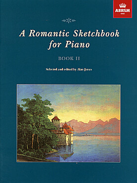 Illustration romantic sketchbook for piano book 2