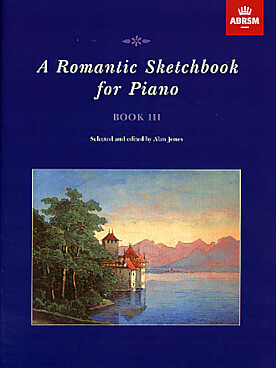 Illustration romantic sketchbook for piano book 3
