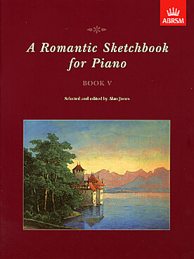 Illustration romantic sketchbook for piano book 5