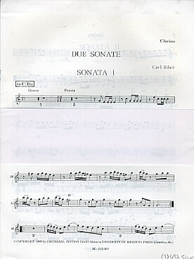 Illustration de Due Sonate pour trompette et orchestre - Parties séparées