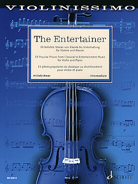 Illustration de The ENTERTAINER : 33 pièces populaires du classique au divertissement