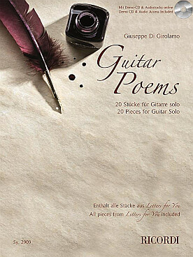 Illustration de Guitar poems : 20 pieces for guitar solo