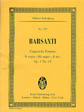 Illustration de Concerto grosso op. 3/10 en ré M pour 2 hautbois, trompette, timbales et orchestre à cordes