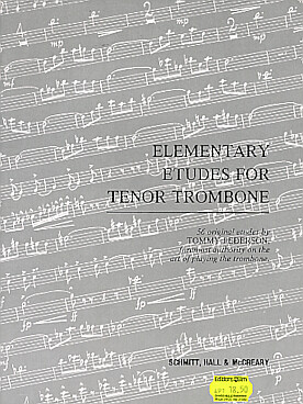 Illustration de Elementary etudes for tenor trombone