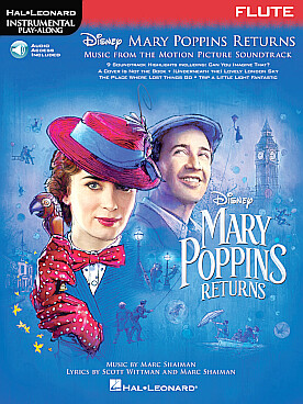 Illustration de Mary Poppins Returns : 9 chansons du film sorti en 2018 pour saxophone ténor